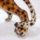 Ceramic sculpture of a leopard by "Ceramiche Boxer" - Italy