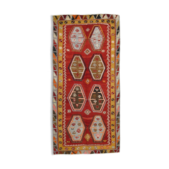 Ethnic & bohemian kilim rug 308x149 cm
