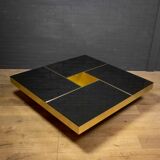 Mirror coffee table "Shilling" by Giovanni Ausenda & Guido Baldi Grossi, Italy 1970