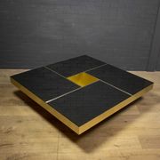 Mirror coffee table "Shilling" by Giovanni Ausenda & Guido Baldi Grossi, Italy 1970