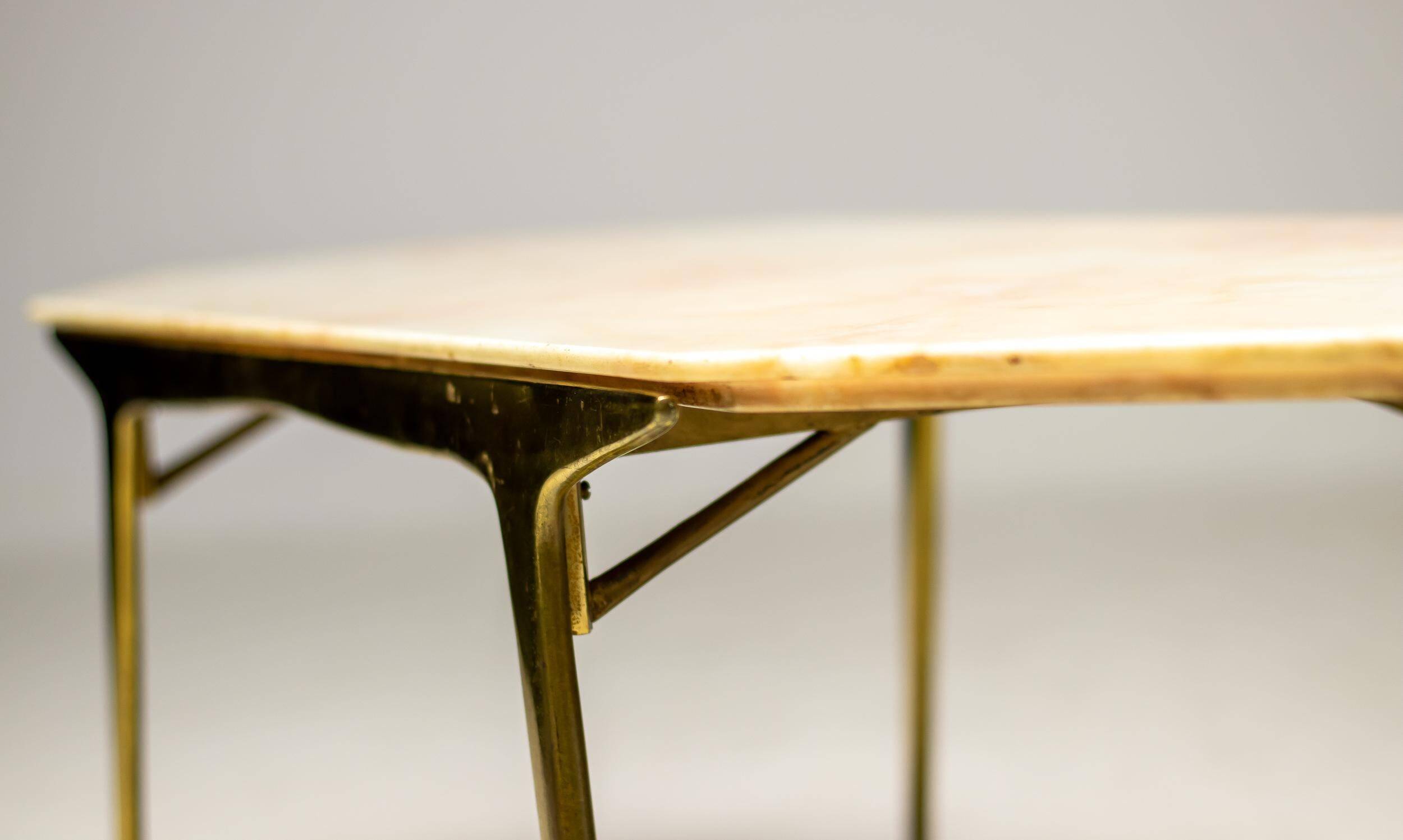 Italian coffee table with marble top, 1960