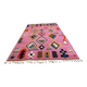 Moroccan handmade rug, beni ourain pink shag 150/250cm