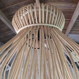 Natural rattan pendant light