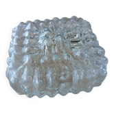 Antique wall/ceiling light in molded glass