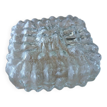 Antique wall/ceiling light in molded glass