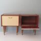 Pair of bedside tables from the mid-century, 1950s