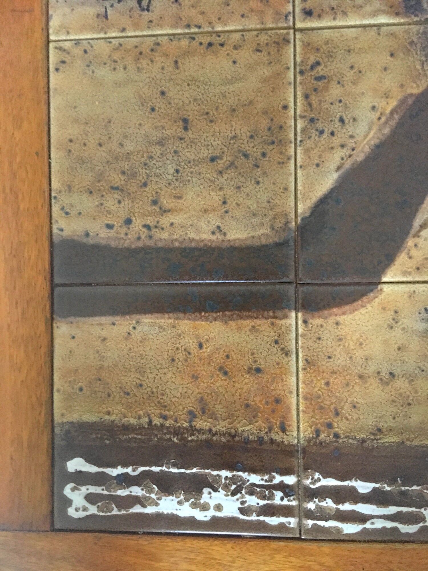 1960s vintage Vallauris ceramic coffee table