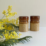 Ceramic salt and pepper duo