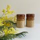 Ceramic salt and pepper duo