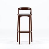Solid wood bar stool