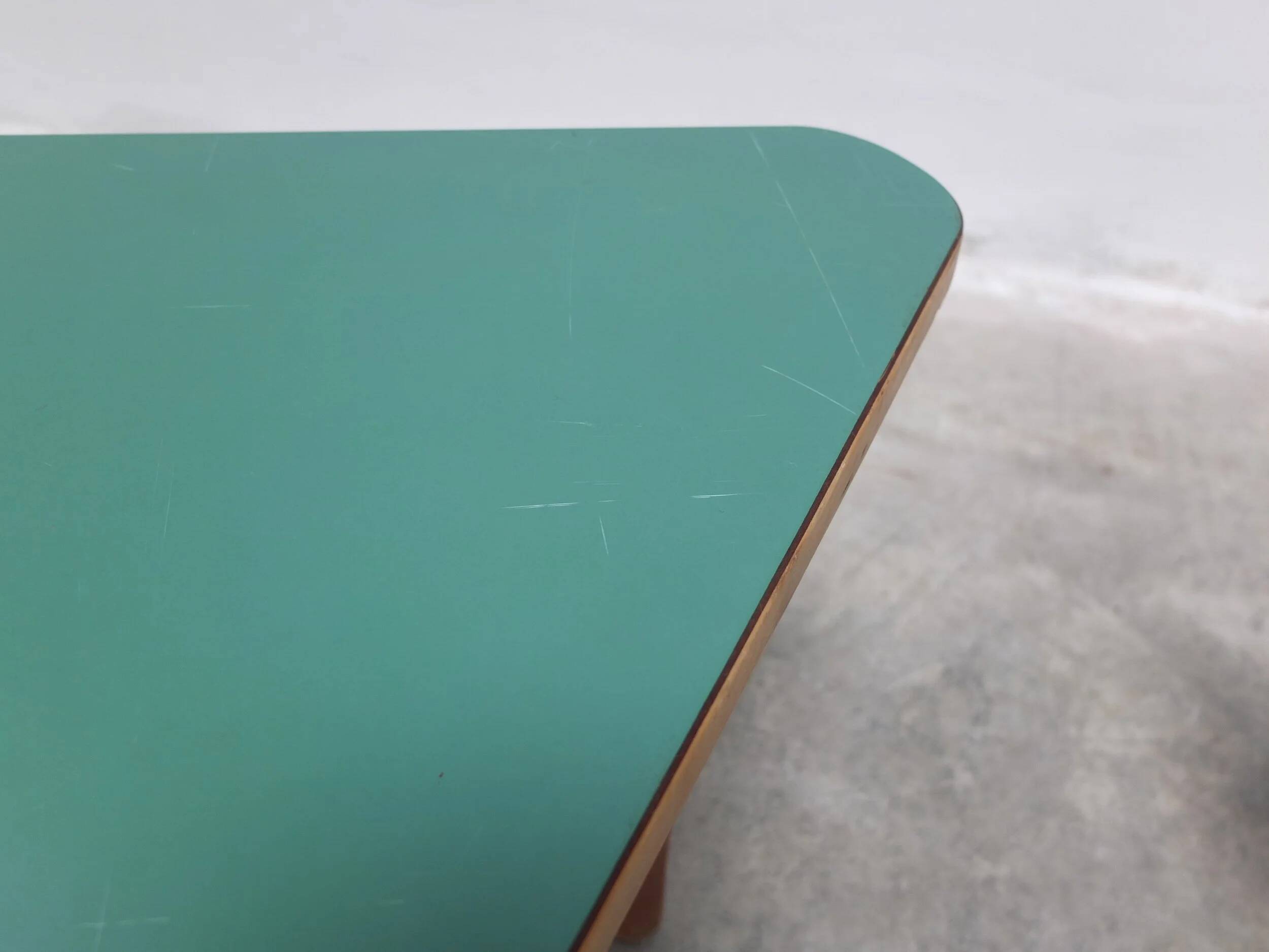 Unique pair of triangular coffee or side tables, 1960s