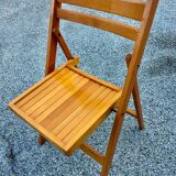 Chaise pliante en bois