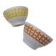 Pair of bowls, Digoin earthenware, geometric design