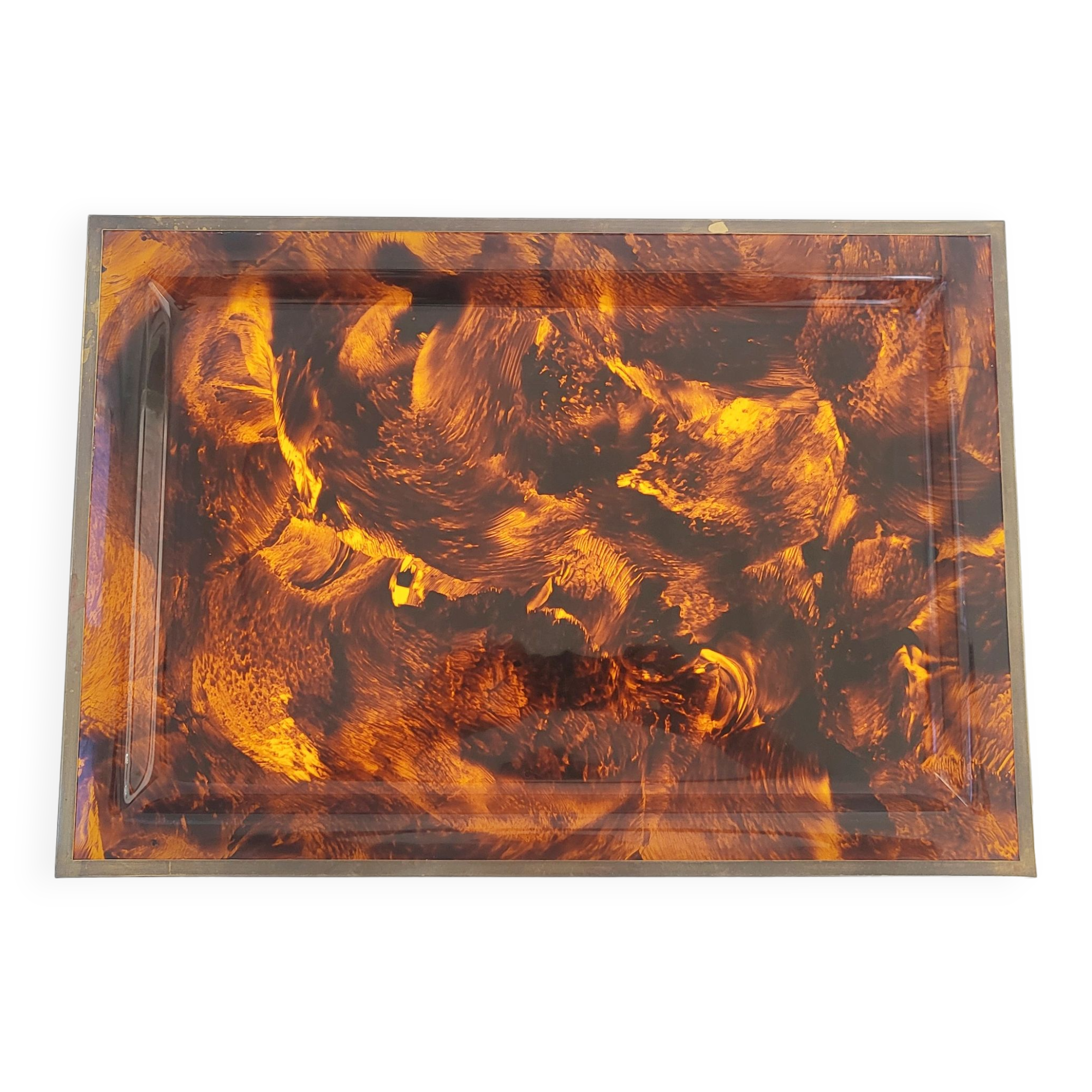 Vintage plexiglass tray 1970