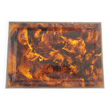 Vintage plexiglass tray 1970