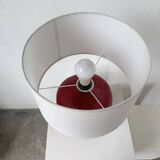 Red ceramic table lamp from the 70s