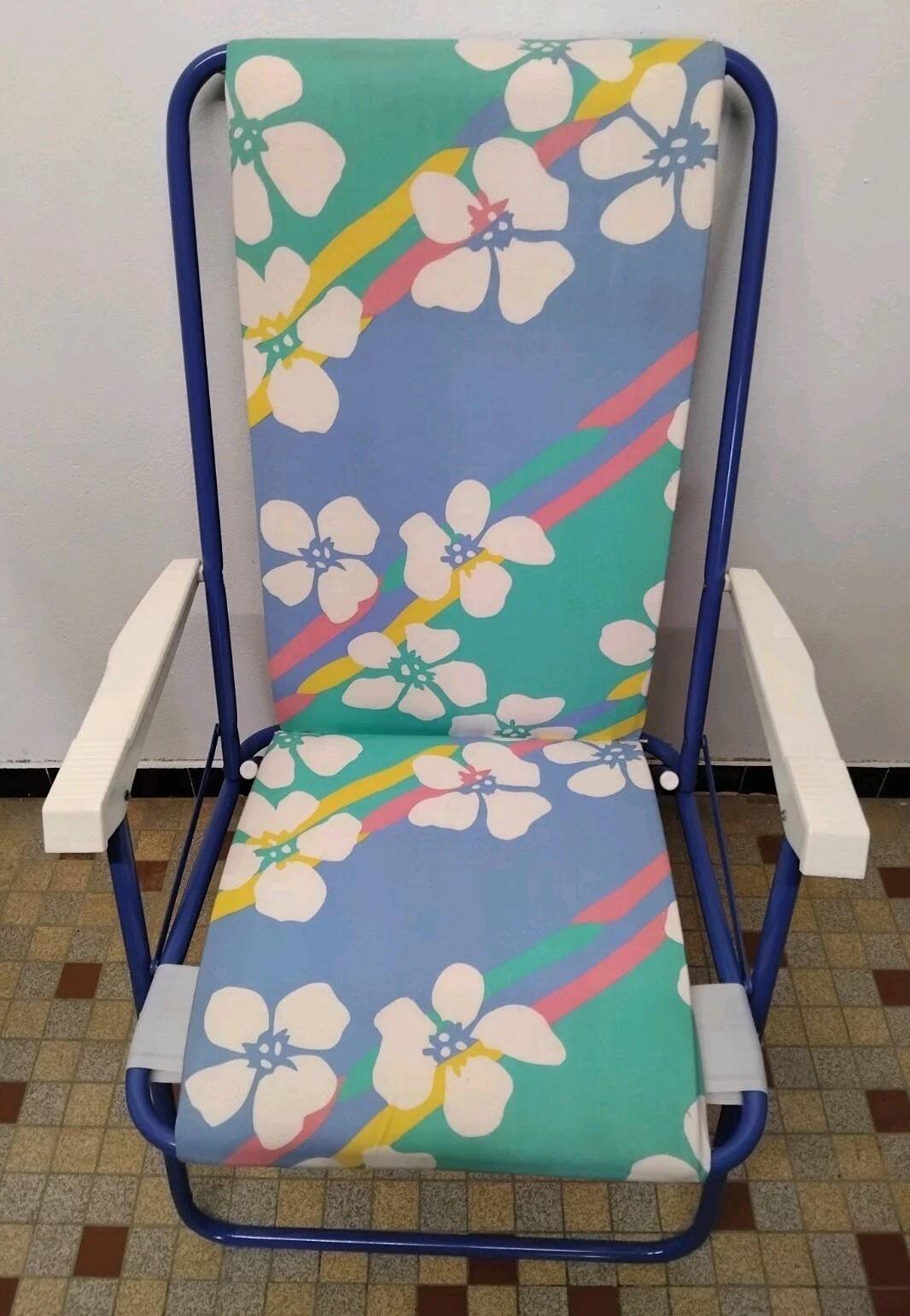 Pair of Vintage Lafuma Folding Camping Chairs