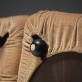 Vintage Camaleonda set & 3 Gli Scacchi tables by Mario Bellini for C & B Italia