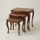 Set of 3 vintage nesting tables in oak – Louis XV / Regency style