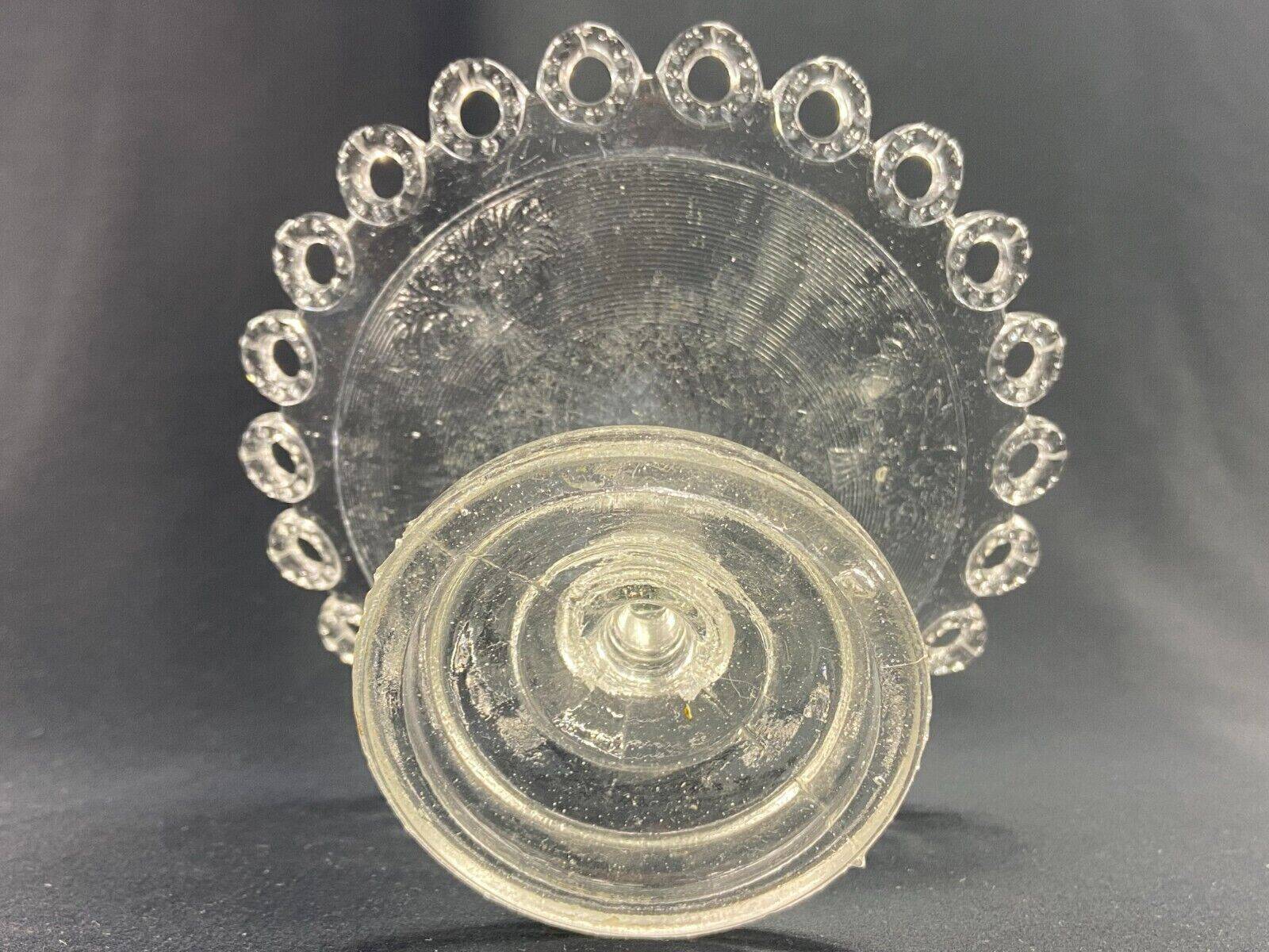 Cup on Vierzon glass pedestal, early 20th century