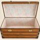 19th Century Domed Travel Trunk – Wood, Brass, Leather – Restored
