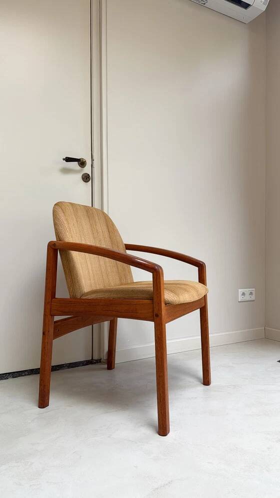 Vintage Danish solid teak wooden chair