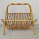 Rattan magazine rack