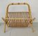 Rattan magazine rack