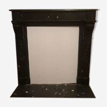 Black fireplace with modillions Napoleon III mid-nineteenth