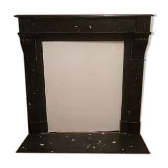 Black fireplace with modillions Napoleon III mid-nineteenth