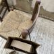 6 straw and oak chairs, mountain furniture