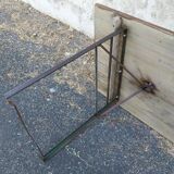 Folding wooden and metal table