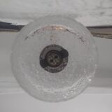 Textured glass wall light