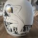 Vintage Greek style vase hand painted