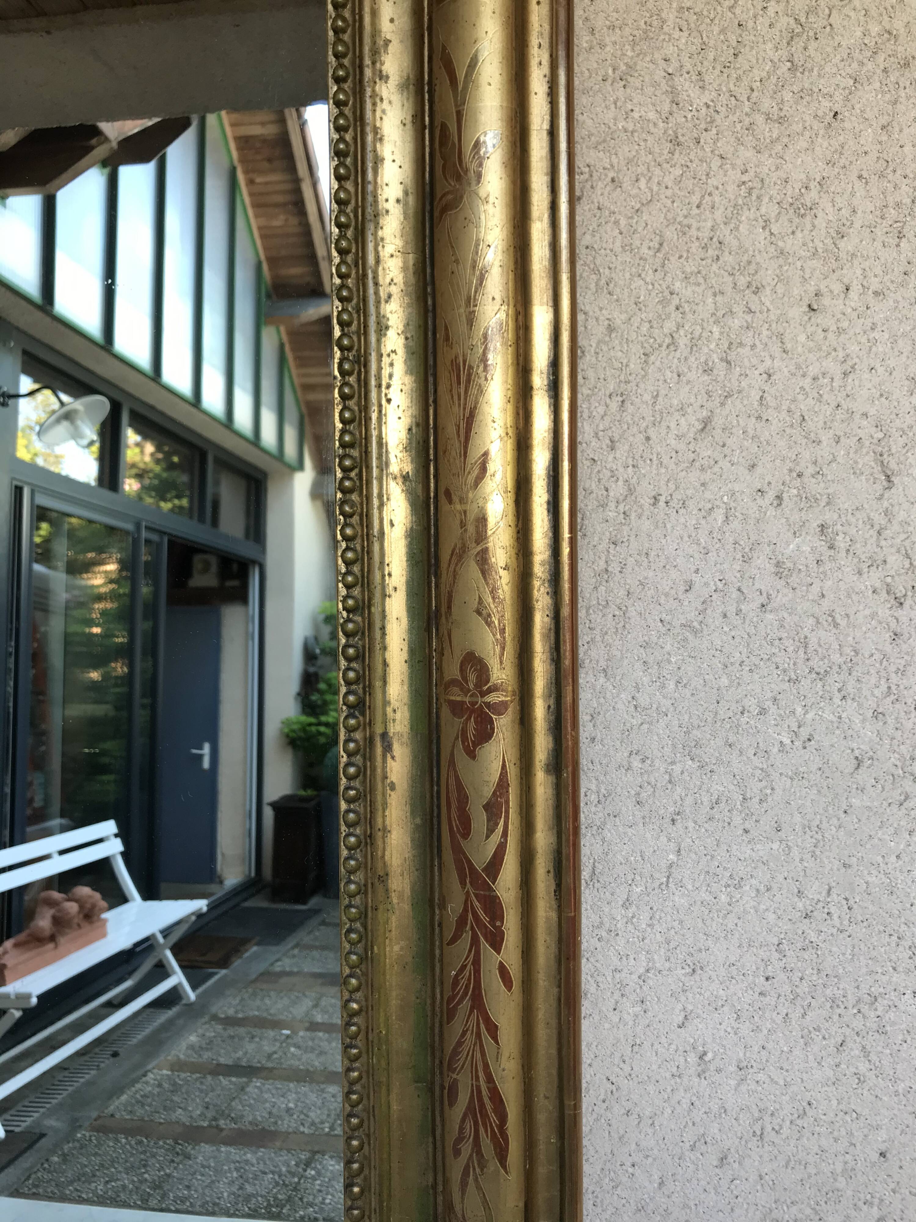 Louis Philippe Golden Mirror with Fine Gold