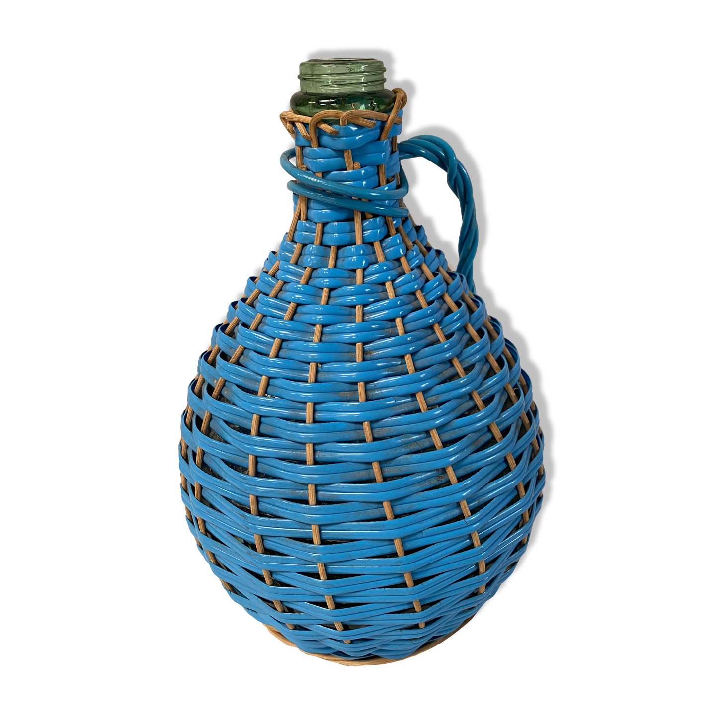 Demijohn scoubidou blue