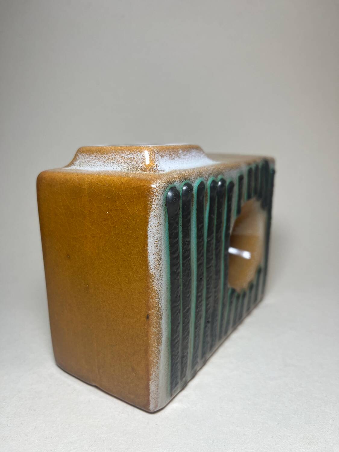 Vintage cubic vase