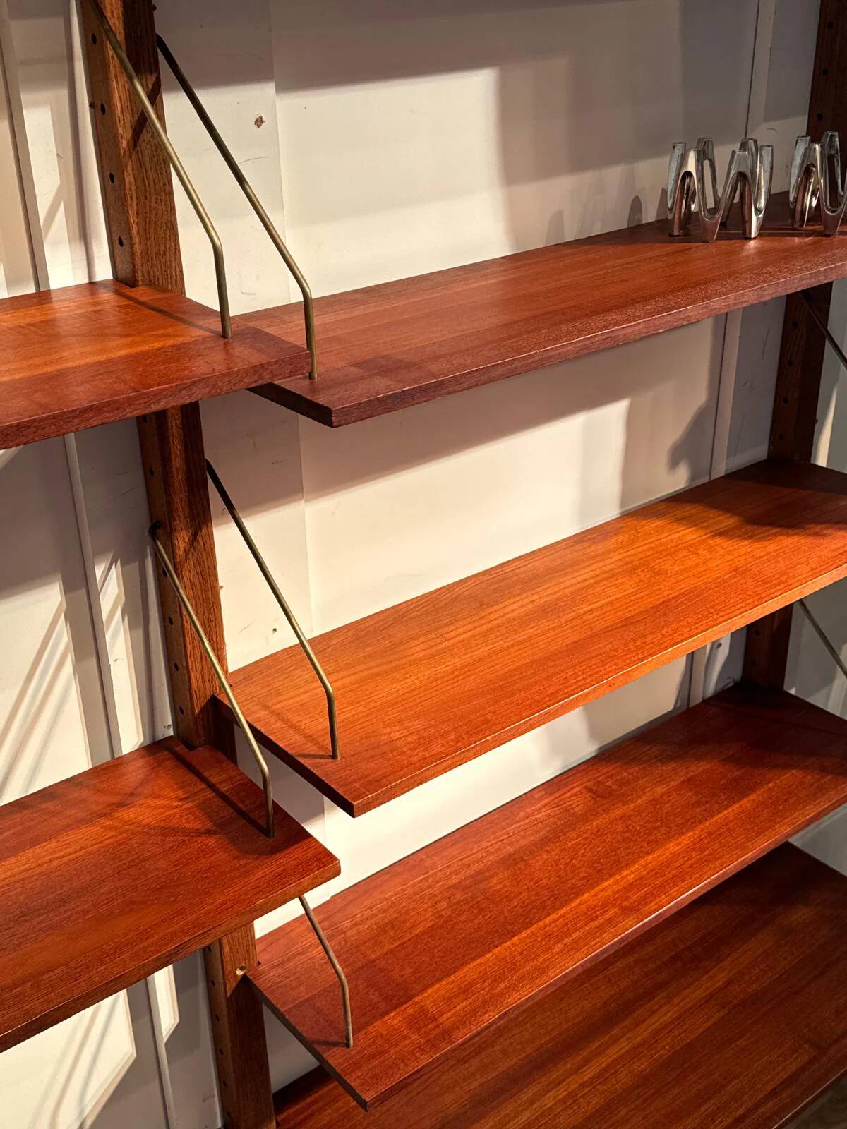 Vintage Scandinavian "Alva" library in teak
