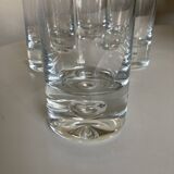 Set of 4 XL glasses Scandinavian bubble whiskey tumblers 500g in ringing crystal