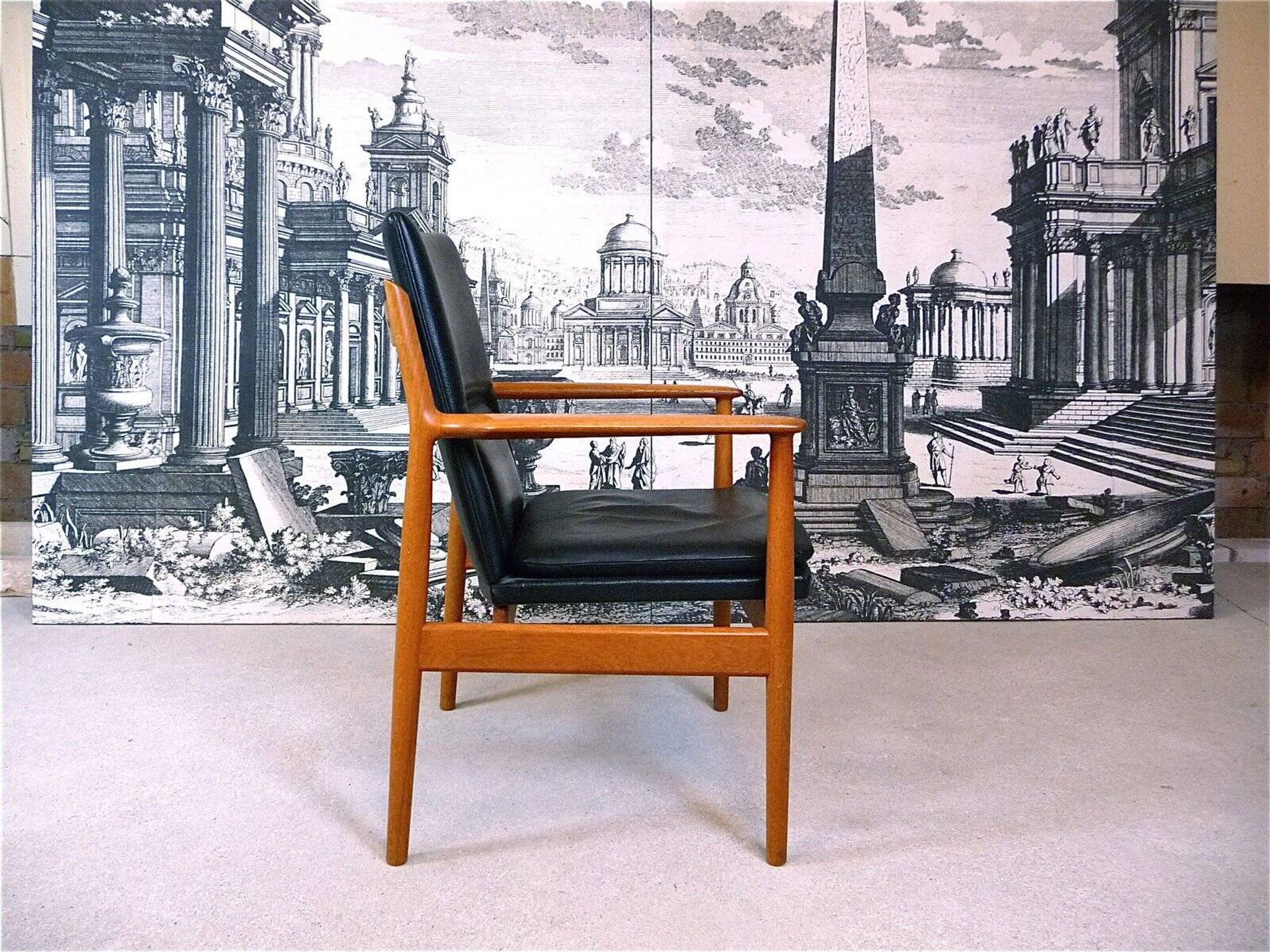 Danish model 341 desk chair in teak by Arne Vodder for Sibast, 1960s