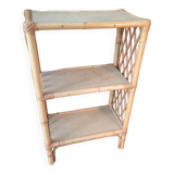 Rattan shelf