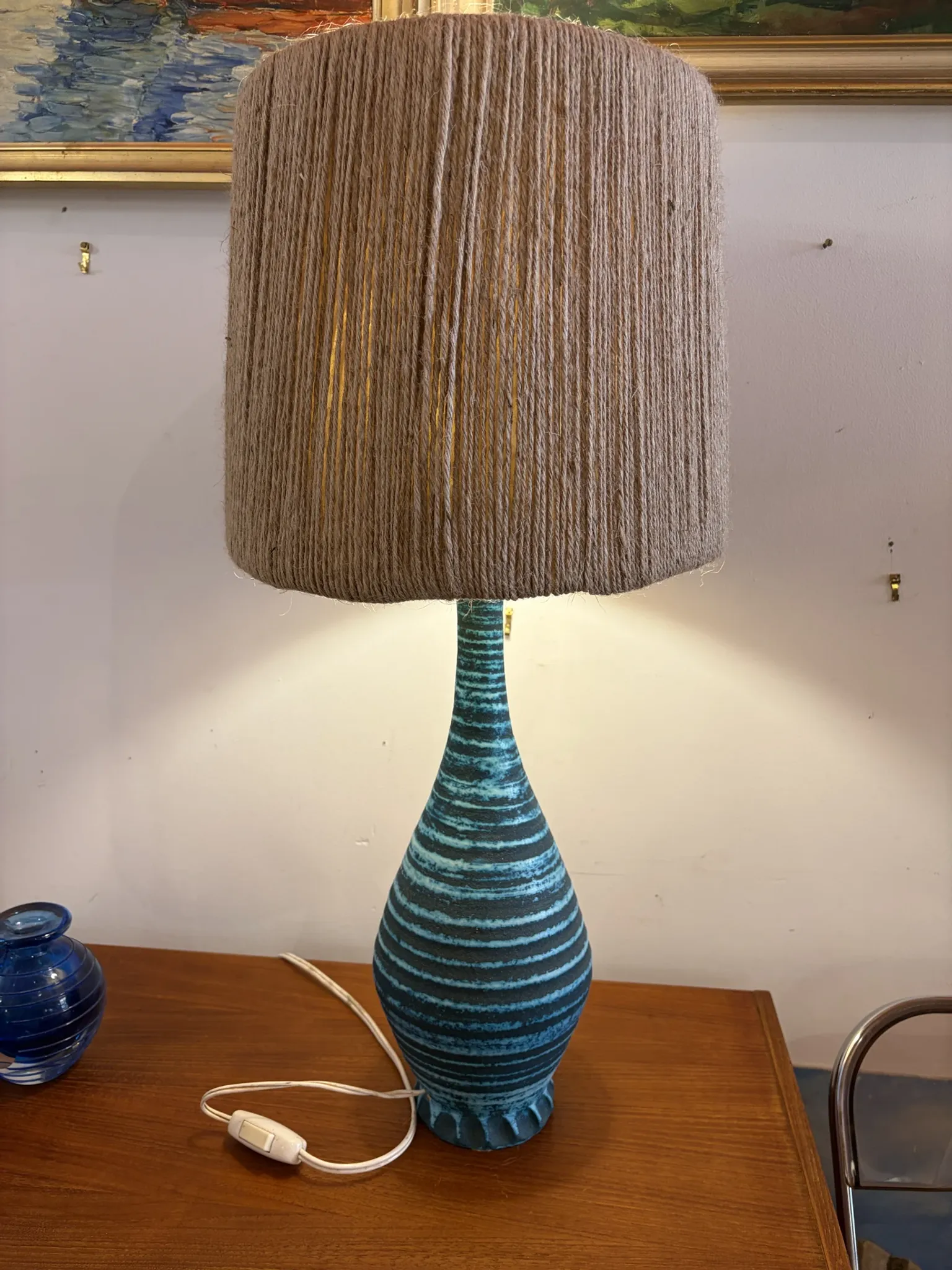 Accolay lamp in ceramic, Gaulish model