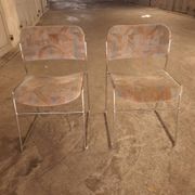 2 60s David Rowland sleigh chairs