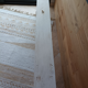White cerused wood bench