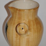 Ceramic pourer Vallauris wood decoration