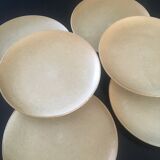 Set de 8 assiettes, Grès Village