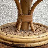 Paire de lampes italiennes en rotin