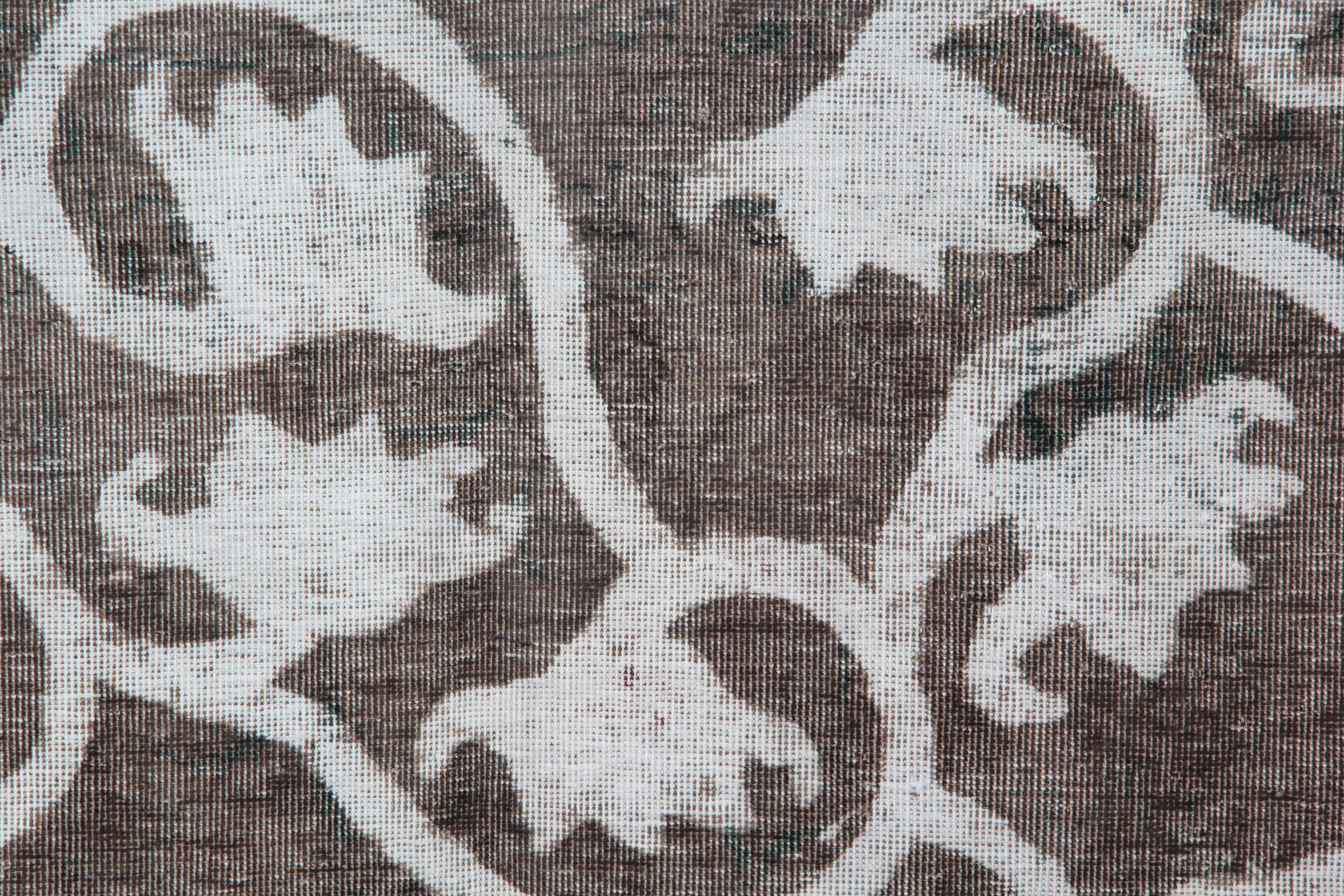 Persian hand woven overdyed wool carpet traditional oriental grey area rug- 0.90x139cm