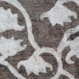 Tapis persan en laine surteinte tissée à la main tapis traditionnel oriental gris - 0.90x139cm