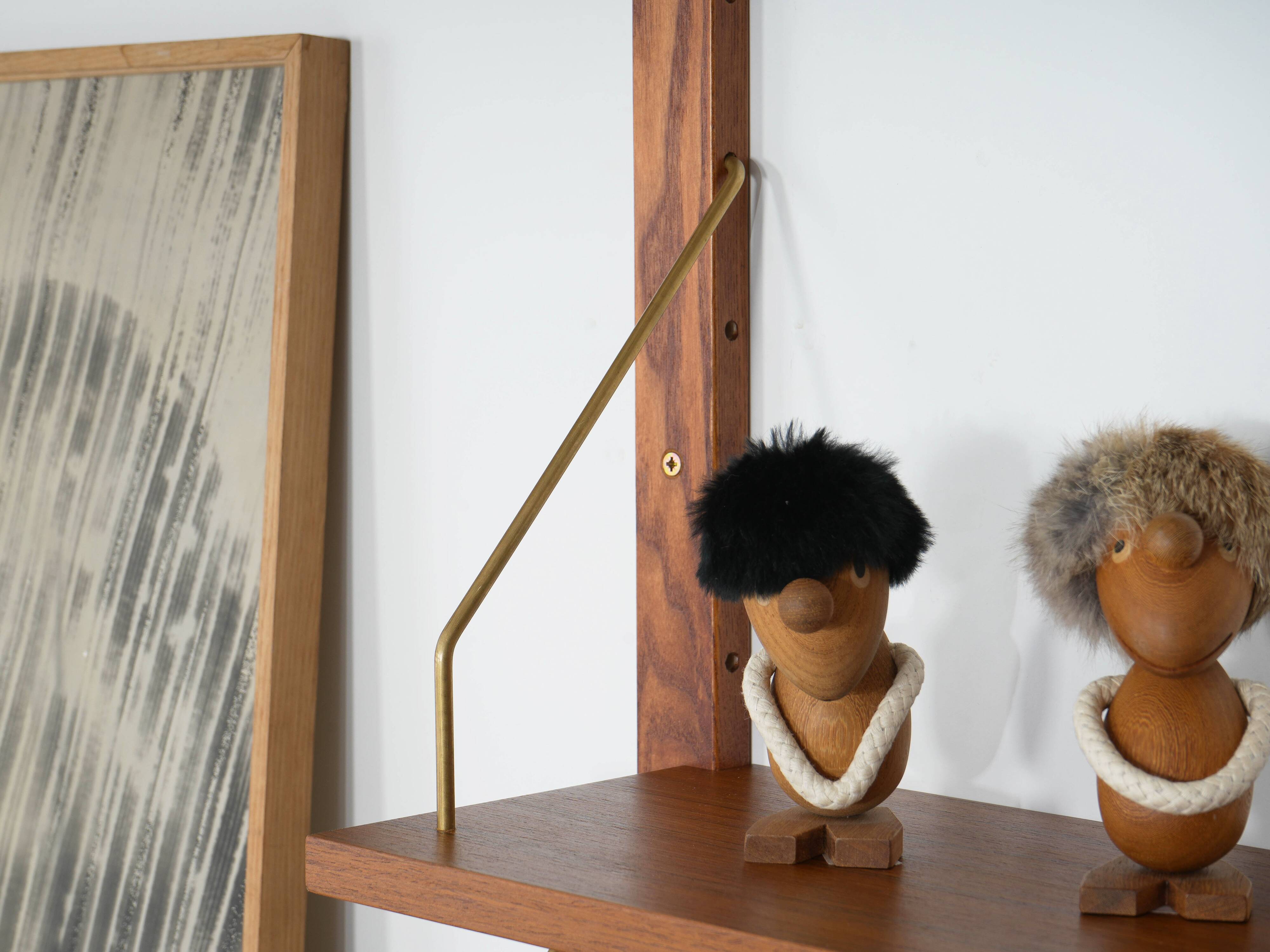 Teak modular shelving unit, Danish design, 1960s, made in Denmark